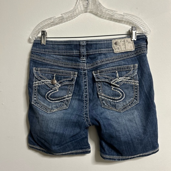 Silver Women’s Suki Flap Shorts - Picture 2 of 5